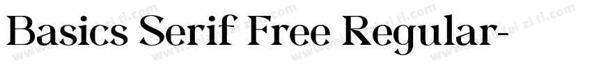 Basics Serif Free Regular字体转换